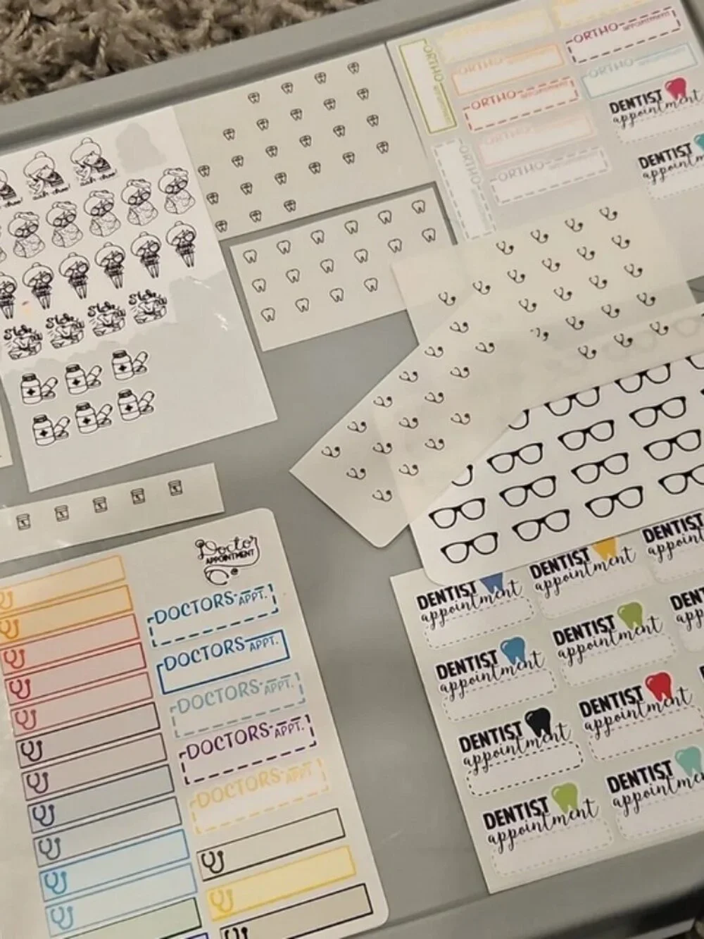 Massive Planner Sticker Lot Thousands of Stickers + Happy Planner Book